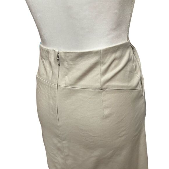 Banana Republic Beige Cotton Blend Pencil Skirt | Sz. 0 | EUC - Picture 6 of 8